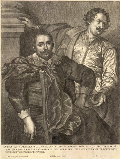 Lucas and Cornelius de Wael. State 4 by Wenceslaus Hollar